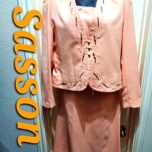 Vintage 80s Sasson 3PC Business Suit, Size 14/15